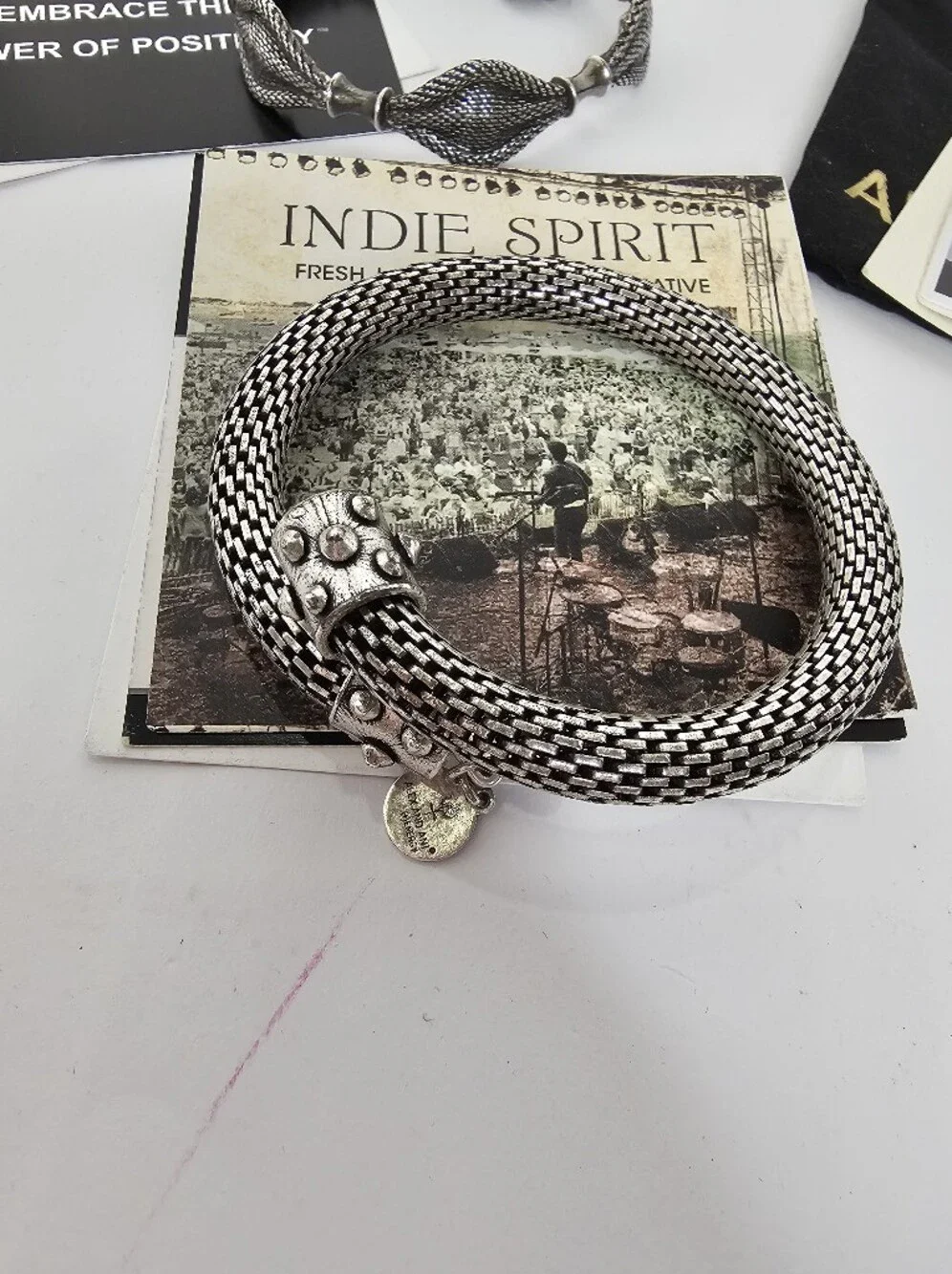 Alex and Ani 3 Bracelets Indie Spirit, Night Mosaic & Snake Mesh Auth. Vintage